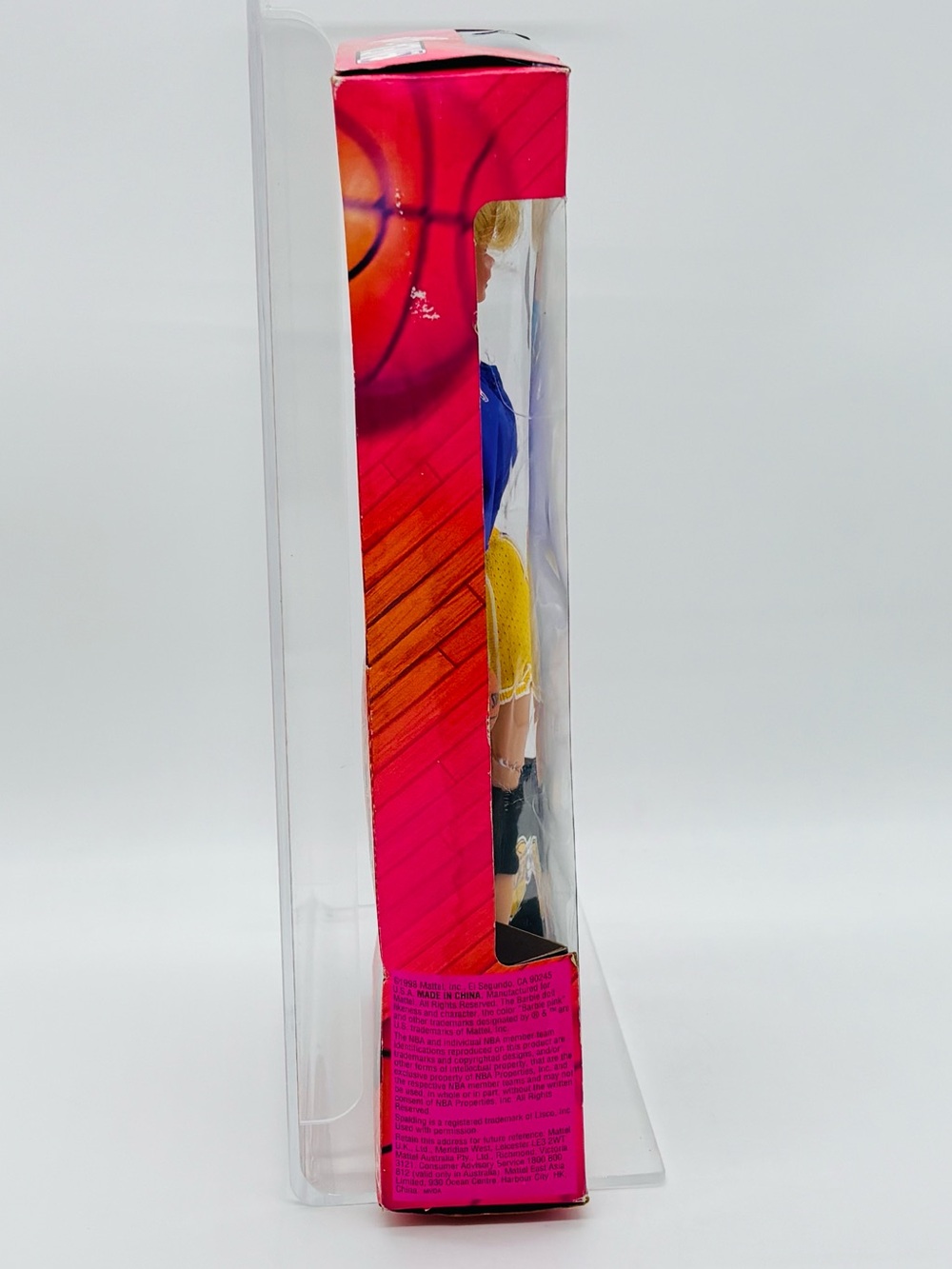 Vintage 1998 Barbie NBA Los Angeles Lakers Doll Mattel NRFB 90s Collectible - Picture 13 of 16
